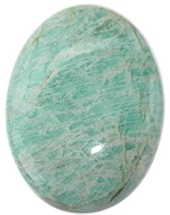 Grüner Amazonit Cabochon, natürlicher Amazonit-Edelstein, ovale Form, 45 Karat, 32 x 24 x 7 mm, Schmuckherstellung Edelstein, 32x24x7mm, Edelstein, amazonit
