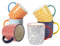 Selamica Porcelain 10 oz Coffee Mugs Set of 6 with Handle, Coffee Cups Ceramic for Cappuccino Latte Cocoa Milk Tea, Dishwasher Microwave Safe, Assorted Colors