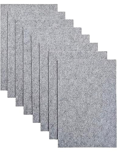 Jtnohx Feutrine Loisir Creatif, Tissu de Feutre 2 mm D'épaisseur, 8 Pièces 20x30cm Feuilles de Feutre Rigide, Feutrine de Couleur pour L'artisanat(Gris)