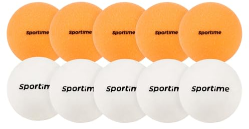 Sportime Kickerball Guardian | Turnier geeigneter 34 mm/27 g Ball | Extrem belastbar | Optimal (R) Evolution-Spielfelder | Angeraute Oberfläche | Poly-Urethan | Gelb/Weiß