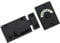 Infinity Decor Black Vacant and Engaged Indicator Bolt, Zinc Bathroom Privacy Toilet Door Latch Lock