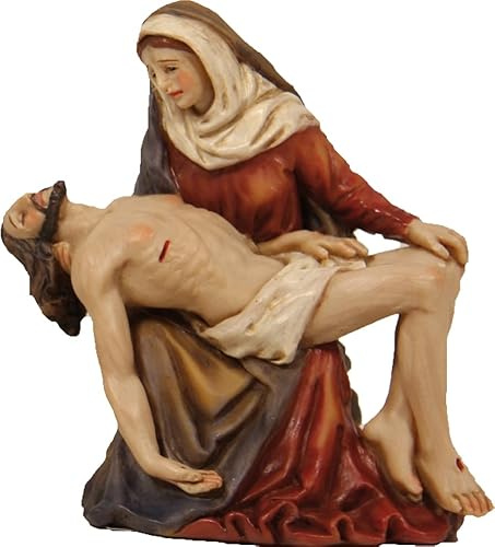 FADEDA Passionsfiguren: Kreuzabnahme/Höhe:9 cm/handbemalt/detailgetreue Krippen Figuren - Weihnachten Tisch Dekoration Krippe Zubehör