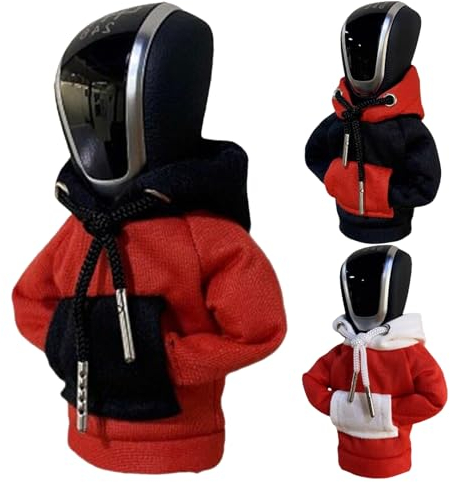 3Stk Hoodie-Schalthebelabdeckungen - Car Gear Shift Knob Hoodie | Gangschaltung Hoodie-Abdeckung Modisches Pullover-Design | Staubdichter Schutz Sweatshirt Schaltknauf Hoodie Für Gear Shifter