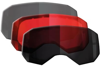 ABUS Fahrradbrille Buteo Zubehör Glas - verspiegeltes oder getöntes Buteo Zubehör Glas für klaren Durchblick auf Trails