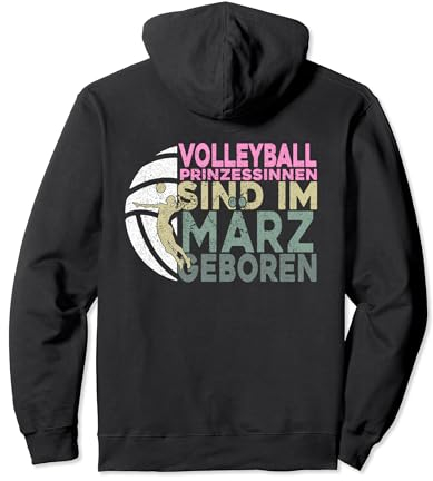 Volleyball Damen Geburtstag Beachvolleyball Mädchen Pullover Hoodie