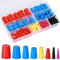 Zocipro 110 Stück Gummistopfen Konisch, Silikon Gummi Sortiment Set, Vollgummistopfen Stopfen, Silikonstopfen Kegellochstopfen zum Abkleben von Löchern Während der Pulverbeschichtung