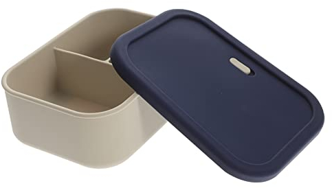 LABRIMP Caja Fiambrera de silicona dividida infantiles tarteras infantiles contenedor de bocadillos para niños fiambrera compartimento accesorios para acampar red