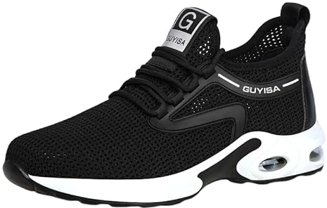 MEIION Arbeit Schuhe Rambo Sicherheitsschuhe Leichtgewichtige Sicherheitsschuhe für Herren und Damen, Sportlich & Atmungsaktiv mit Stahlkappe