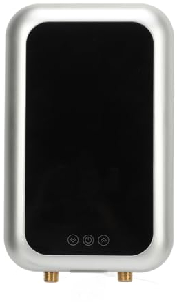 9 KW Elektrischer Durchlauferhitzer, Mini-Warmwasserbereiter für Zuhause mit Bildschirm, Schnelles Aufheizen, Automatische Temperaturregelung, Elektrischer Warmwasserbereiter