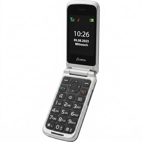 Olympia Vitus 4G Seniorenhandy Schwarz | Handy für Senioren mit Großtasten