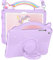 Wazzasoft Funda para Samsung Galaxy Tab A9 Plus de 11 pulgadas, diseño único de dibujos animados Kawaii, color morado, funda de silicona con soporte giratorio y correa para mujer, funda para tablet