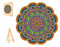 PASJO - Holzpuzzle Erwachsene mit Mandalamotiv 248 Teile 31x31 cm - Geschenkidee für Kinder - Holz Puzzle Mandala - Einzigartige Tierförmige Holz-Puzzle - Creative Jigsaw aus Holz für Erwachsene