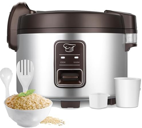 GOLREAN - Commercial Rice Cooker Large 15.8 Quart 90 Cups Cooked / 50 Cups Uncooked Rice Commercial Electiric Rice Warmer for 45-50 People, with One-Touch Operation