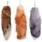 Comebachome Fox -Schwanz, 3pcs 15,8 -Zoll -Pelzfuchs -Schwanzschlüsselkette, weicher Fuchsschwanzanhänger, pelziger Schwanz, Therian Tails, Katzenschwanz für Handtasche