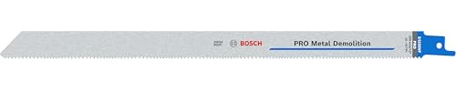 Bosch 25x PRO Metal Demolition S1225VF Recip Saw Blade, 1,25 x 19 x 300 mm, | für Rohre und Profile aus Metall, Nichteisenmetalle, Länge 300 mm, Professional Zubehör Säbelsäge