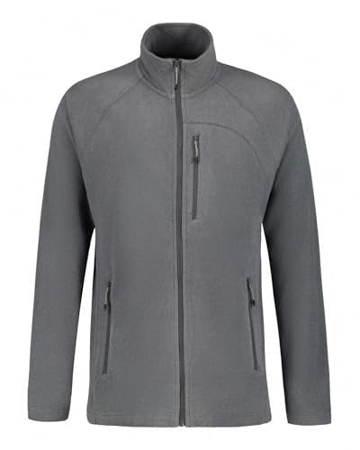 ICEPEAK Herren Midlayerjacke Fleecejacke Outdoorjacke Boonville, Farbe:Grau, Artikel:-270 Granite, Größe:XL