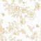 Papier Peint Adhesif Oiseau et Fleur,44 x 500cm Papier Peint Adhesif Mural Blanc et Or Papier Peint Fleuri Papier Peint Feuille Papier Peint Jungle Botanique Papier Peint Adhesif pour Meuble Chambre