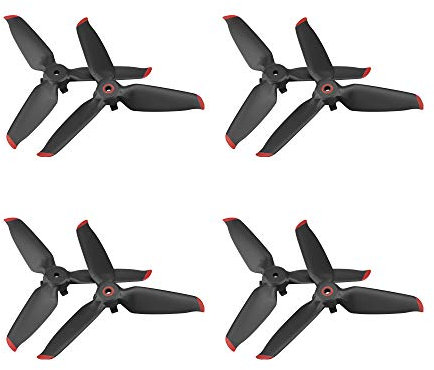 8 Stück 5328S Propeller für FPV, Leicht geräuscharm stabiler Propellerblatt Ersatzpropeller für DJI FPV Combo Drone, Leichter Flügel Ersatzflügel Ersatz- und Zubehörteile für Drohnen (Red Edge)