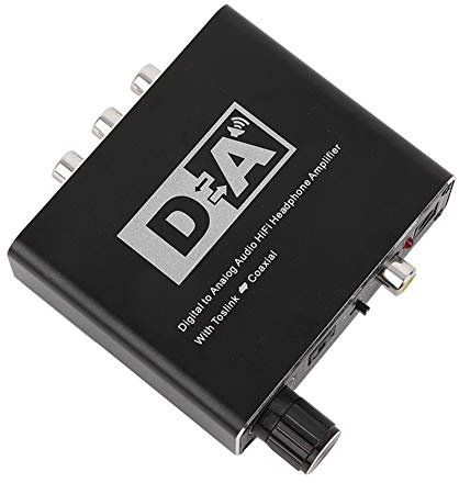 Koaxialer Digitaler Audiokonverter mit Hifi-Verstärker, Glasfaser zu Analogem Audio, 3,5-mm-Klinkenstecker für PS4, Pro, Slim, Kopfhörer