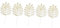 OFFSCH 5st Weihnachten Simulierte Blätter Weihnachtsbaum Picks Weihnachtskranz Blätter Weihnachtliche Tischdekoration Weihnachtliche Beerenpflücker Künstliches Blatt Plastik Golden