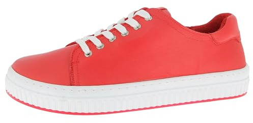 Andrea Conti Damen Low Top Sneaker, rot/weiß, 41 EU