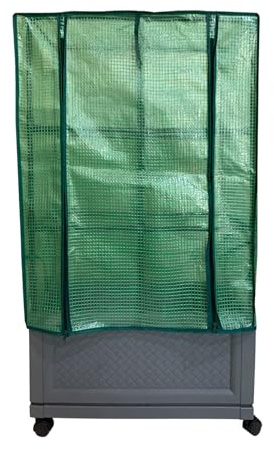 HTI living Gewächshaus 60x30x106 cm mit Rollen Frühbeet Pflanzkasten
