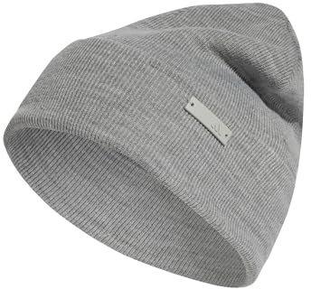 adidas Unisex Tonal Beanie-Mütze, Medium Grey Heather, S-M