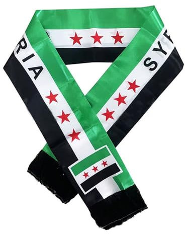 Syrien Flagge Syrische Syrian Flag Syria Free Grün Der Syrischen Revolution Von Schal - 135 X 14 Cm (4 Stück)