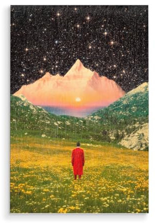 artboxONE Holzbild 60x40 cm Natur Der Traum des Wanderers von Künstler Taudalpoi