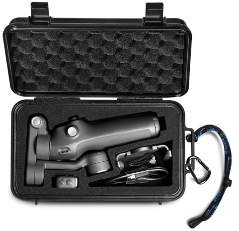 LEKUFEE Borsa Rigida Impermeabile da viaggio per DJI Osmo Mobile 7P / 7 Gimbal Stabilizer e accessori (solo custodia)