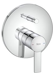 ROCA A5A0B5FC00 TARGA Grifo Monomando Empotrable para Baño-Ducha con Inversor Automático Cromo