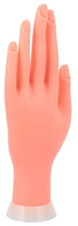 WOFASHPURET Mannequin de Mains d Entraînement Ongles en Silicone, Main pour Manucure Réaliste, Pratique pour Nail Art et Formation, pour Étudiants et Salons