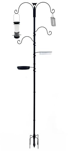 Fågelmatare | Utomhus fågelmatstation | rostsäker metalldesign för