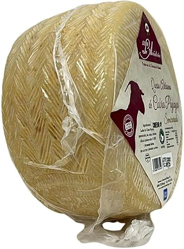 Queso Cabra Payoya Semicurado Mantecoso, Pieza Entera Artesana 900g Gourmet | Raza autóctona, Sello Sabor a Málaga, sin gluten, corteza comestible, tabla quesos artesanos, cestas Navidad, hostelería