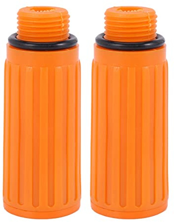 Reeatel 2pcs 16mm Male Thread Dia Plastic Oil Plug for Air Compressor Orange