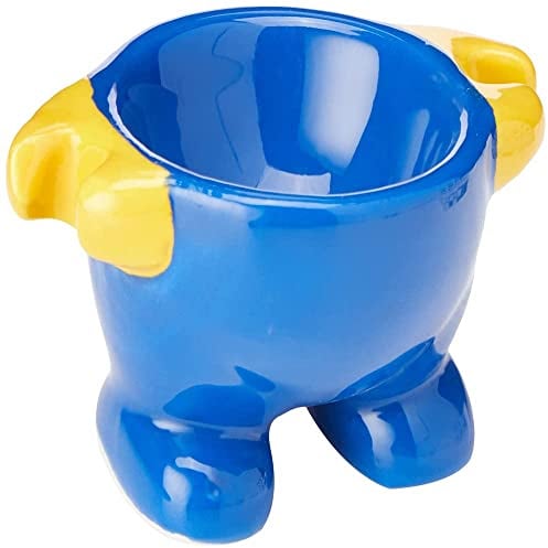 Kitchen Craft KCEGGMAN - Huevera, color Azul y Amarillo