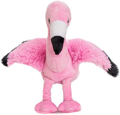 Habibi Premium Wärmekissen/Stofftier f. Kinder u. Erwachsene - 1845 Flamingo, herausnehmbare Hirsefüllung - Wärmekuscheltier zum Erwärmen in der Mikrowelle/Backofen, ideal auch für Babys
