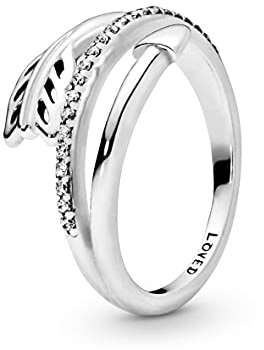 PANDORA Kreisförmiger Pfeil Ring aus Sterling-Silber mit Cubic Zirkonia aus der PANDORA Moments Kollektion, Größe: 58, 197830CZ-58