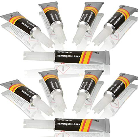 10 x HSM Sekundenkleber Klebestift Kleber Sekunden Klebstoff Klebestick Klebe Stift Stick Klebemittel