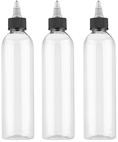 Rotekt 3pcs 250ml Empty Plastic Bottles Tattoo Pigment Ink Bottle Green Soap Clear Bottle Supply