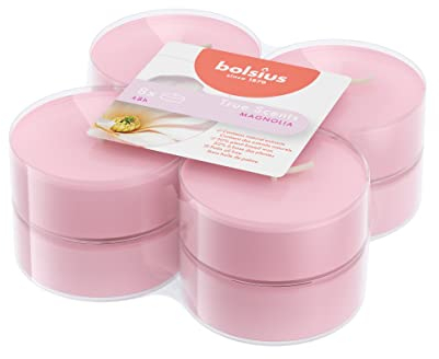 bolsius True Scents Maxi Lights, Keramik, Magnolie, 8 Stunden, 8