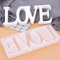FineInno Groß Buchstaben Gießform, Love Resin Mold, Alphabet Epoxidharz Formen,3D Silikonform für Kunst Basteln Hochzeit Ornamente Dekoration Basteln