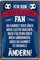 WOGEKA ART Retro Blechschild - Ich bin Heidenheim Fan Fußball - witziger Spruch als Geschenk-Idee zum Geburtstag Weihnachten zur Dekoration 20x30 cm Vintage-Design aus Metall 1666