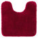 MIULEE Badematte WC Vorleger Badteppich Fußmatte Flur 1 Stück U Förmige Deko Matte Badteppiche Dekoration rutschfest Saugfähig für Wohnzimmer Badezimmer Toilett WC 50x50cm Rot