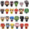 Cake Topper, 24 Stück Figuren Set Cake Topper Dekoration Cartoons Kuchen Topper Party Dekoration für Jungen und Kinder Geburtstagsfeiern