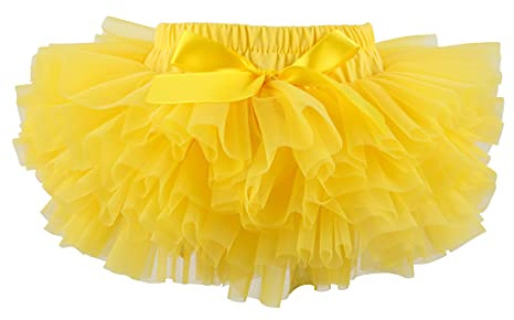 HOOLCHEAN Infant Toddler Baby Girls Super Soft Fluffy Tutu Skirt with Diaper Cover Bloomer