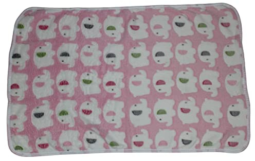 Pettimania Fleece Decke mit Elefanten-Motiv pink