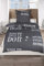 MB Warenhandel24 Bettwäsche Home Sweet Home Anthrazit Renforcé 100% Baumwolle 135x200 Bettbezug + 80x80 Kissenbezug mit Reißverschluss (2 teilig 1x ca. 135x200 + 1x ca. 80x80 cm)
