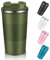EALLEN Travel Mug with Leakproof Lid,Insulated Reusable Coffee for Hot&Cold Drinks/Tea,Portable Stainless Steel Thermal Takeaway Cup Car/Outdoor/Picnic/Office/School (510ml Green)