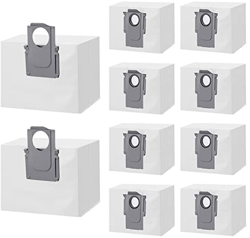 ZEYXINH 10 Stück Staubbeutel für Roborock S7 MaxV Ultra S7 Pro Ultra S8+ S8 Pro Ultra Q7+ Q7 Max+ Q8 Max+ Q5 Pro+ Staubsauger Absaugstation, Ersatzbeutel Zubehörset Staubsaugerbeutel Ersatzteile